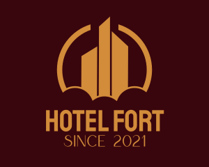 Premium Gold Hotel  logo design