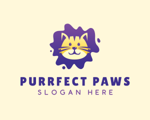 Animal Kitten Cat logo design