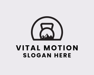 Active - Mountain Kettlebell Fitness logo design