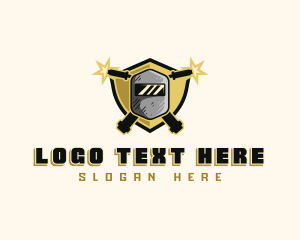 Industrial - Metalwork Welding Shield logo design