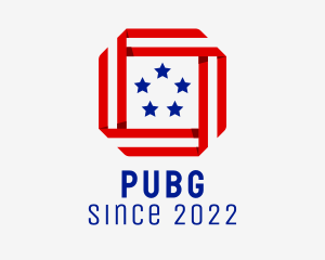 Politician - Ribbon Patriot Flag logo design