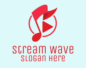 Streaming - Music Streaming Festival logo design
