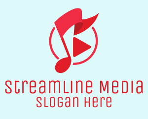 Streaming - Music Streaming Festival logo design