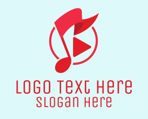 Youtube - Music Streaming Festival logo design