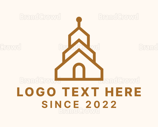 Church Building Real Estate Logo