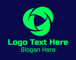 Recycle - Futuristic Recycling Tech logo design