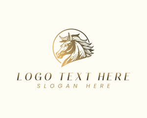 Elegant Equine Horse Logo