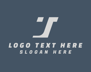 Negative Space - Forwarding Courier Letter JT logo design
