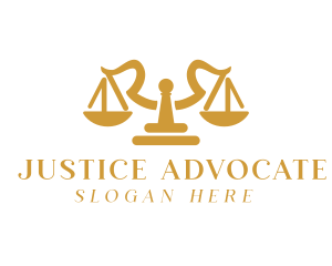 Plaintiff - Justice Scale Letter R logo design