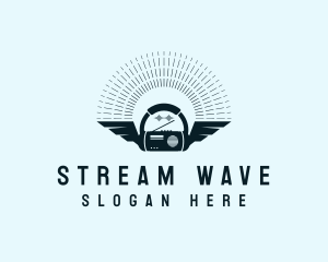 Streaming - Radio Streaming Music logo design