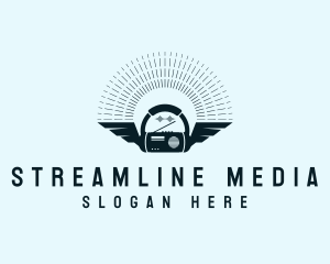 Streaming - Radio Streaming Music logo design