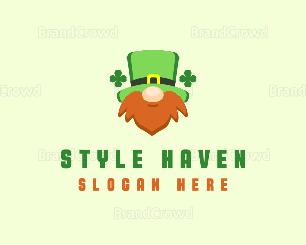 Irish Leprechaun Beard Logo