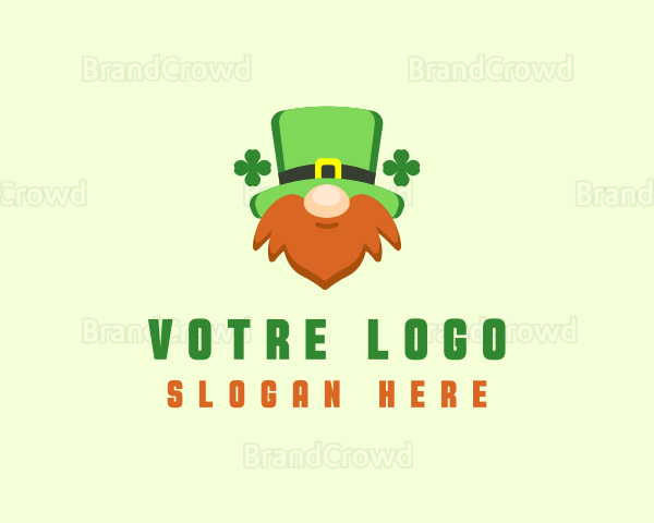 Irish Leprechaun Beard Logo