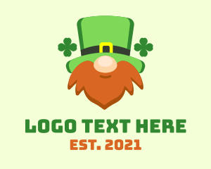 Elf - Irish Leprechaun Beard logo design