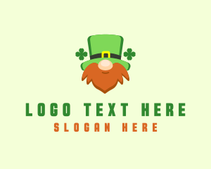 Character - Irish Leprechaun Beard logo design