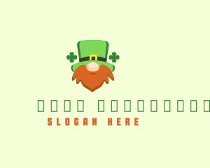 Mascot - Irish Leprechaun Beard logo design