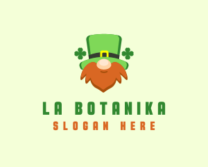 Man - Irish Leprechaun Beard logo design