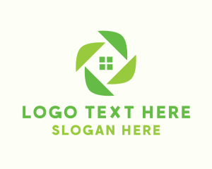 Window - Green Home Realty logo design