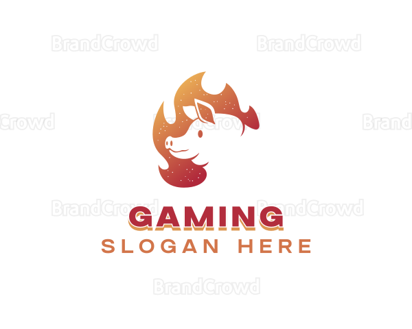 Flaming Pig Barbeque Logo