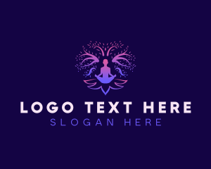 Blossom - Zen Yoga Tree logo design