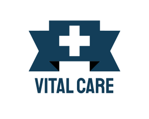Medical - Medical Cross Ribbon logo design