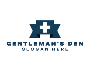 Medical Cross Ribbon logo design