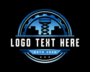 Heavy Machinery - Industrial Lift Machinery logo design