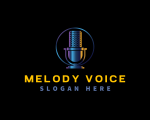 Singer - Microphone Media Studio logo design