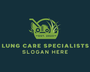 Grass Lawn Mower logo design