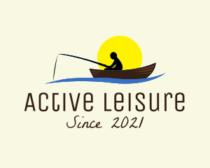 Sunset Fishing Leisure  logo design