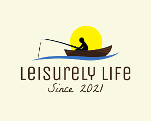 Sunset Fishing Leisure  logo design