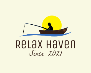 Sunset Fishing Leisure  logo design