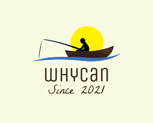 Person - Sunset Fishing Leisure logo design