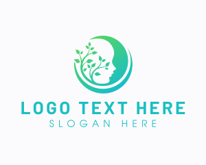 Mental Psychologist Plant Logo