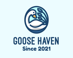 Blue Lake Swan logo design