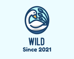 Blue - Blue Lake Swan logo design
