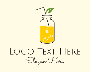 Refreshment - Lemon Leaf Juice logo design