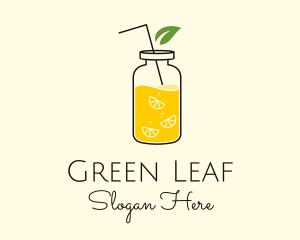 Lemon Leaf Juice  logo design