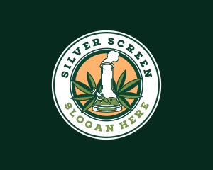 Marijuana Weed Bong Logo