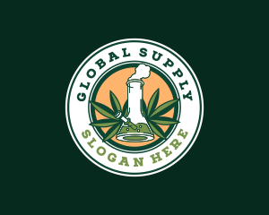 Supply - Marijuana Weed Bong logo design