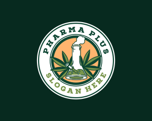 Drugs - Marijuana Weed Bong logo design