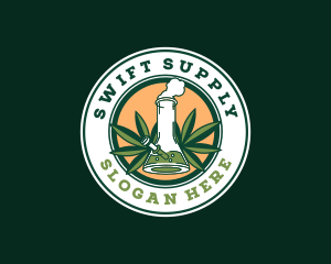 Supply - Marijuana Weed Bong logo design