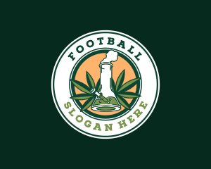 Smoke - Marijuana Weed Bong logo design