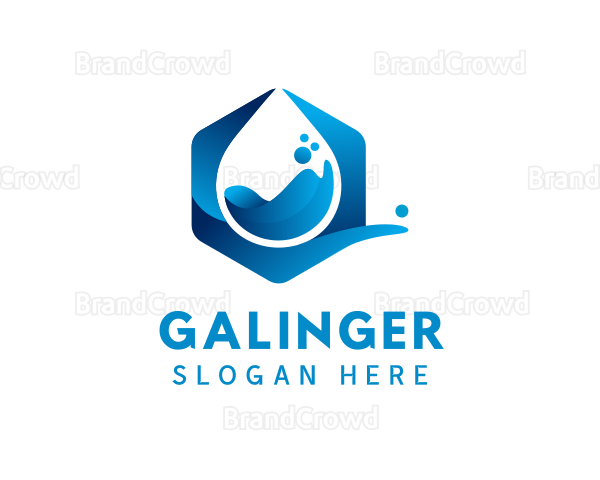 Drop Liquid Water Logo