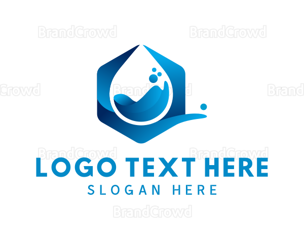Drop Liquid Water Logo