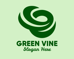 Green Grass Swirl  logo design