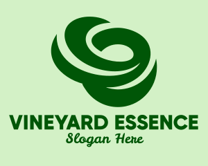 Green Grass Swirl  logo design