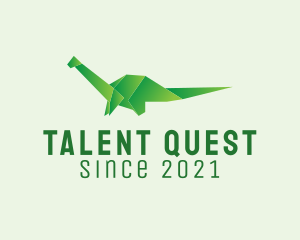 Stationery - Green Dinosaur Origami logo design