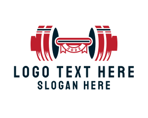 Weight Lifting - Barbell Crossfit Training logo design