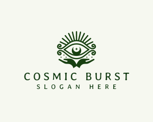 Cosmic Eye Hand logo design